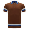 Heritage Stripe Knit Polo KHAKI