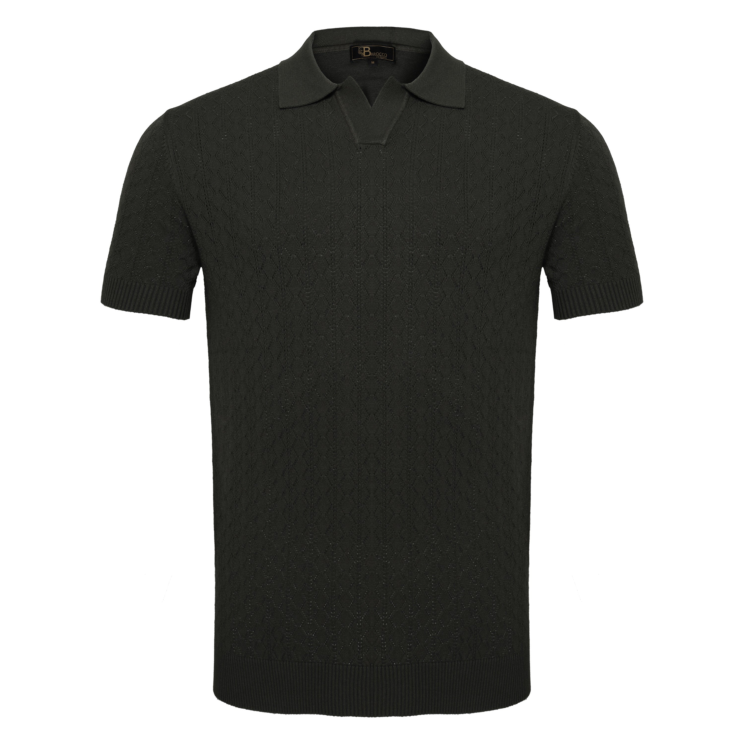 Elevare Knit Polo BLACK