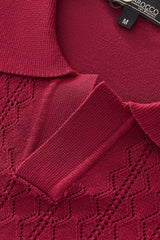 Elevare Knit Polo RED