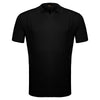LuxeKnit Polo BLACK