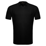 LuxeKnit Polo BLACK