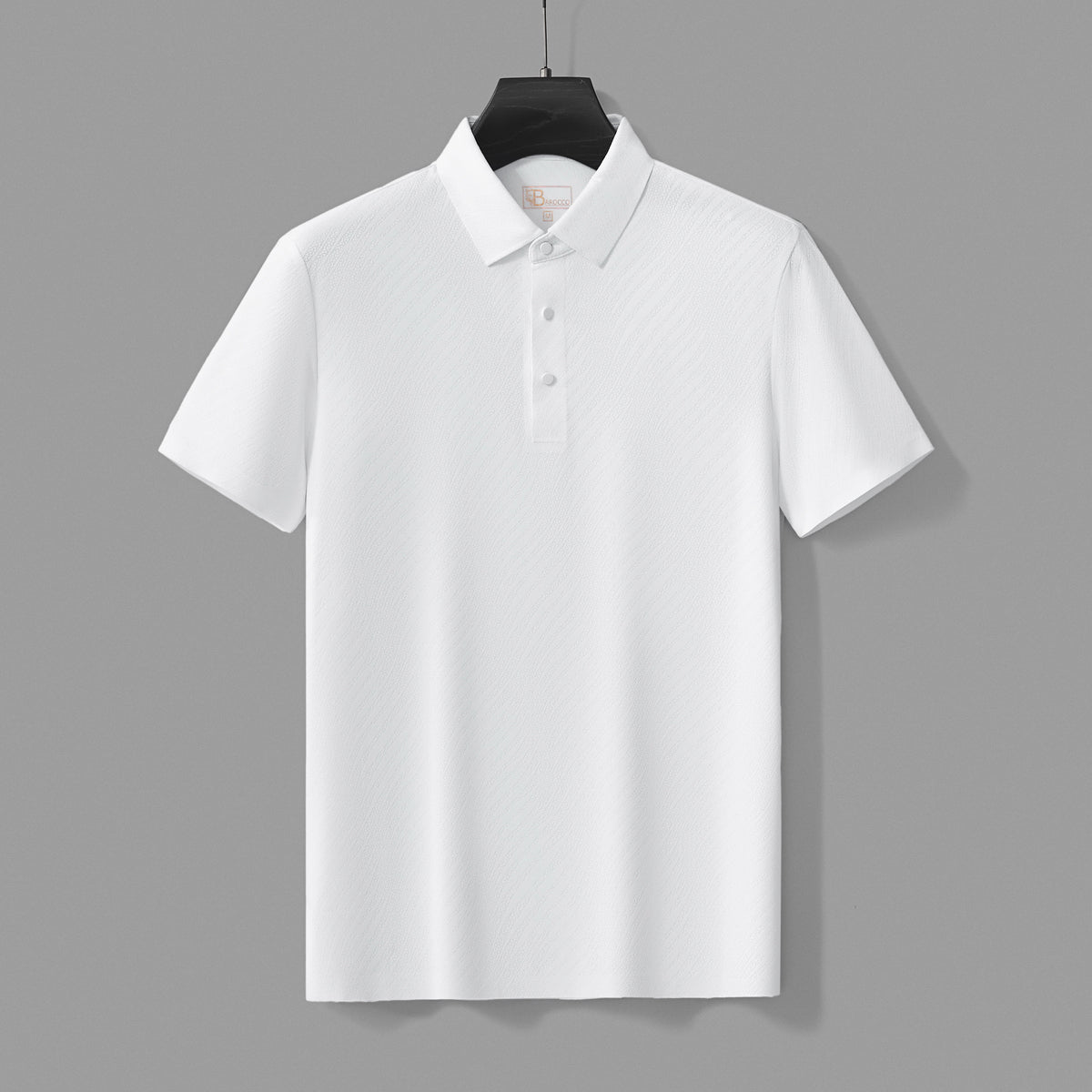 Barocco Phantom Seamless Men's Polo - White