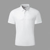 Barocco Shadow Plaid Stitchless Men's Polo - White