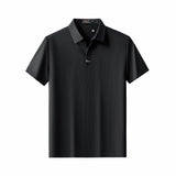 Stride Contrast Collar Polo BLACK