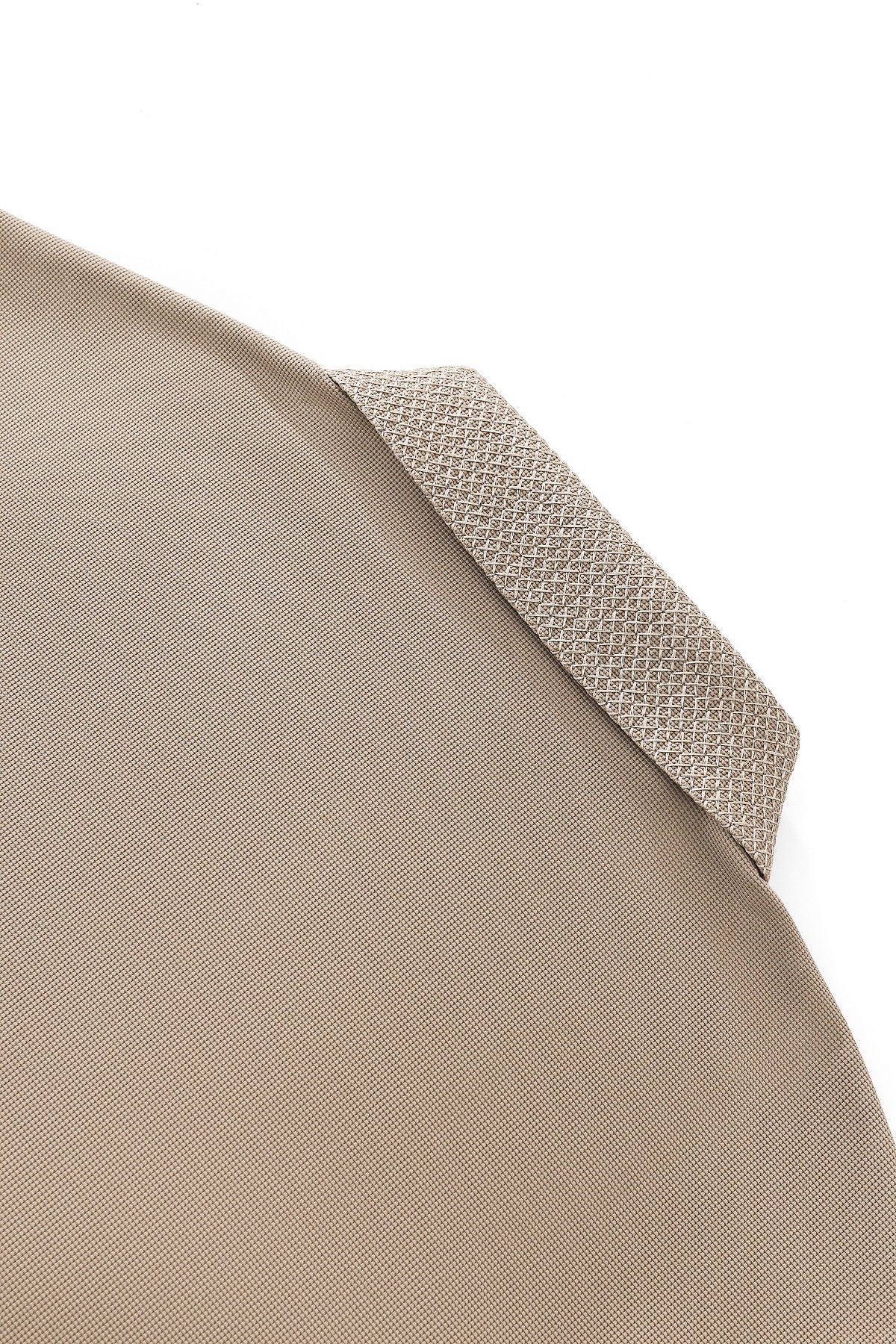 Barocco Stride Contrast Collar Men's Polo - Khaki
