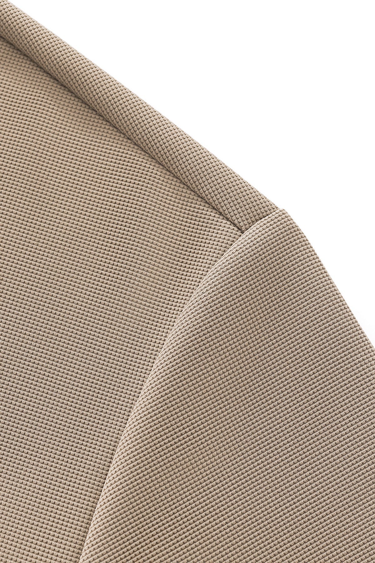Barocco Stride Contrast Collar Men's Polo - Khaki