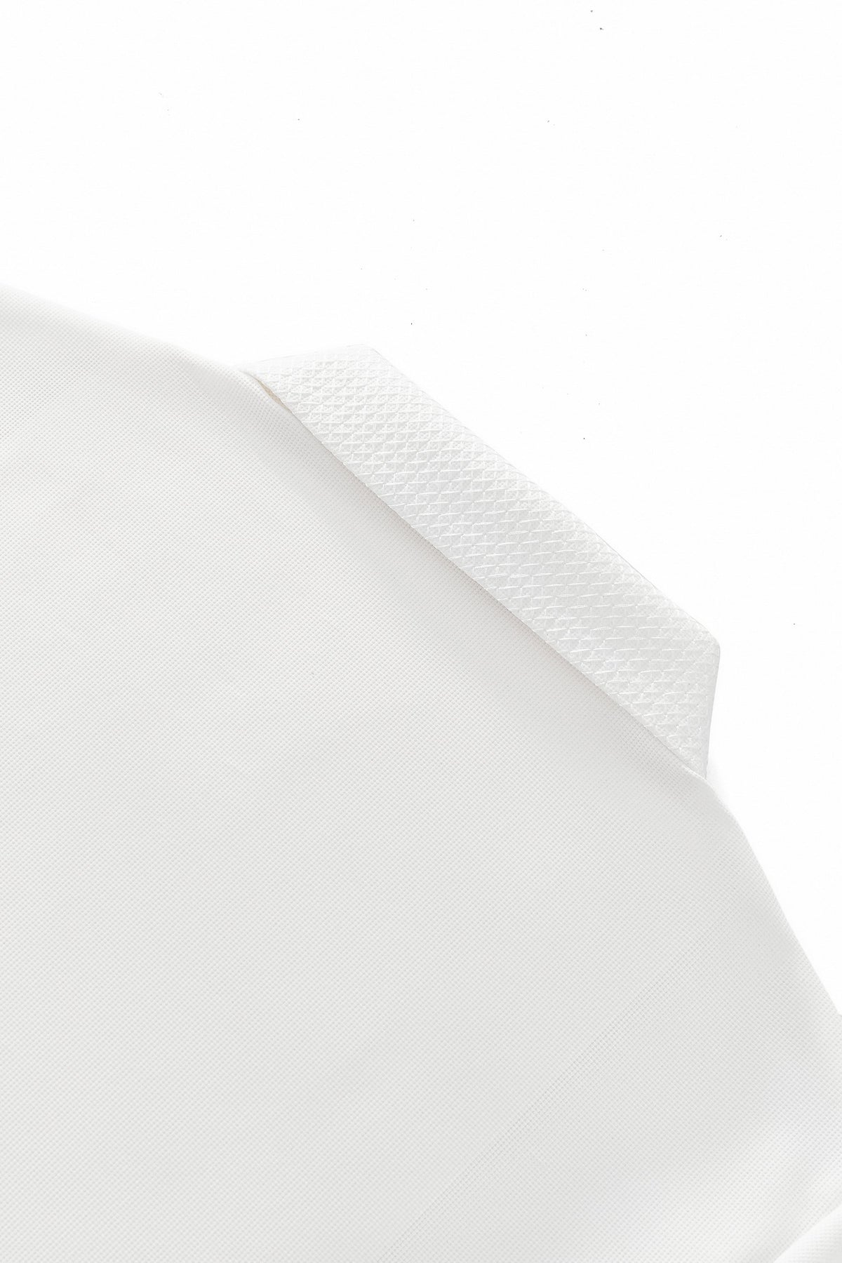 Barocco Stride Contrast Collar Men's Polo - White