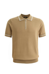 Riviera Contrast Trim Polo KHAKI