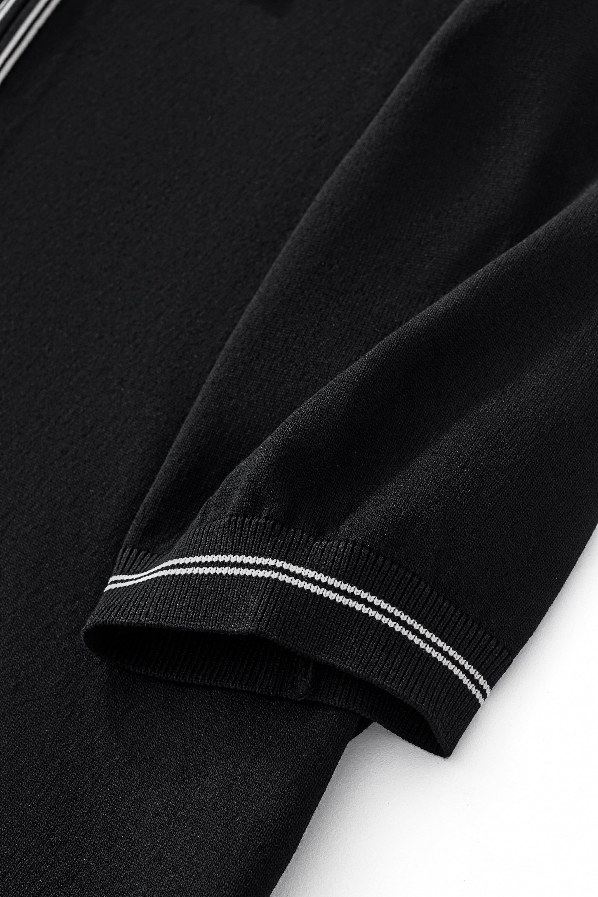 Urban Pulse Zip Polo BLACK