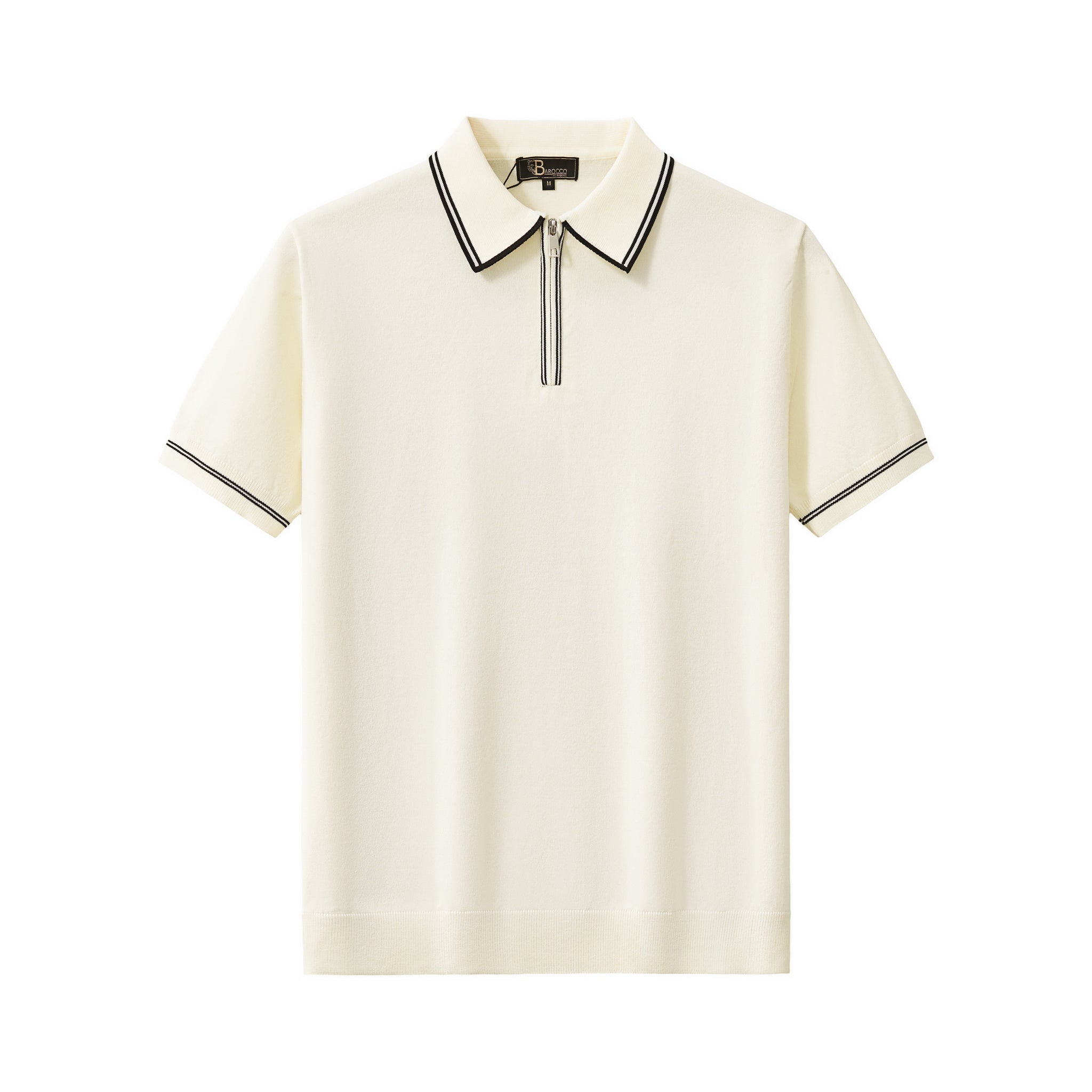 Urban Pulse Zip Polo IVORY