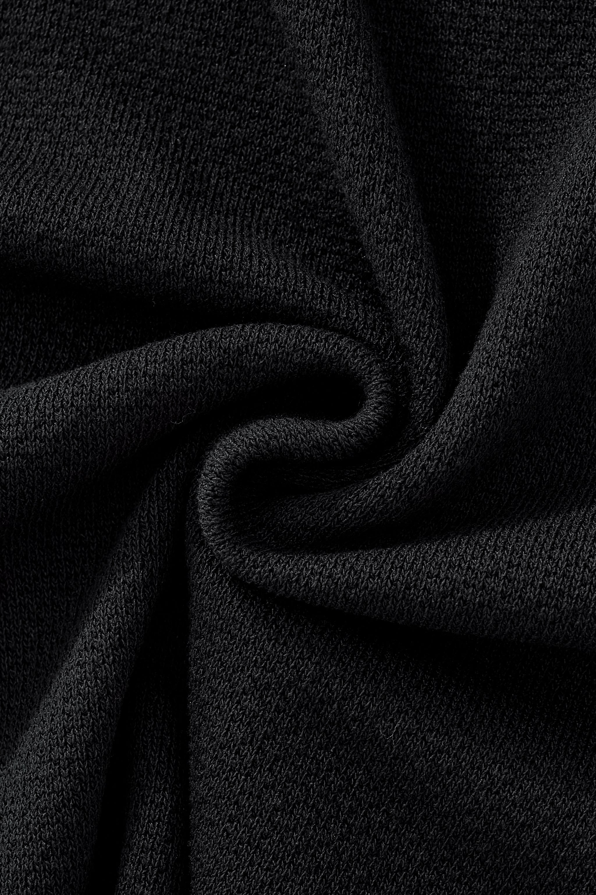 Retro Stripe Zip Polo BLACK/KHAKI