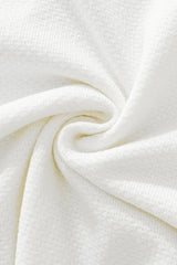 Retro Stripe Zip Polo WHITE/KHAKI