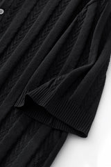 MetroLine Button Polo BLACK