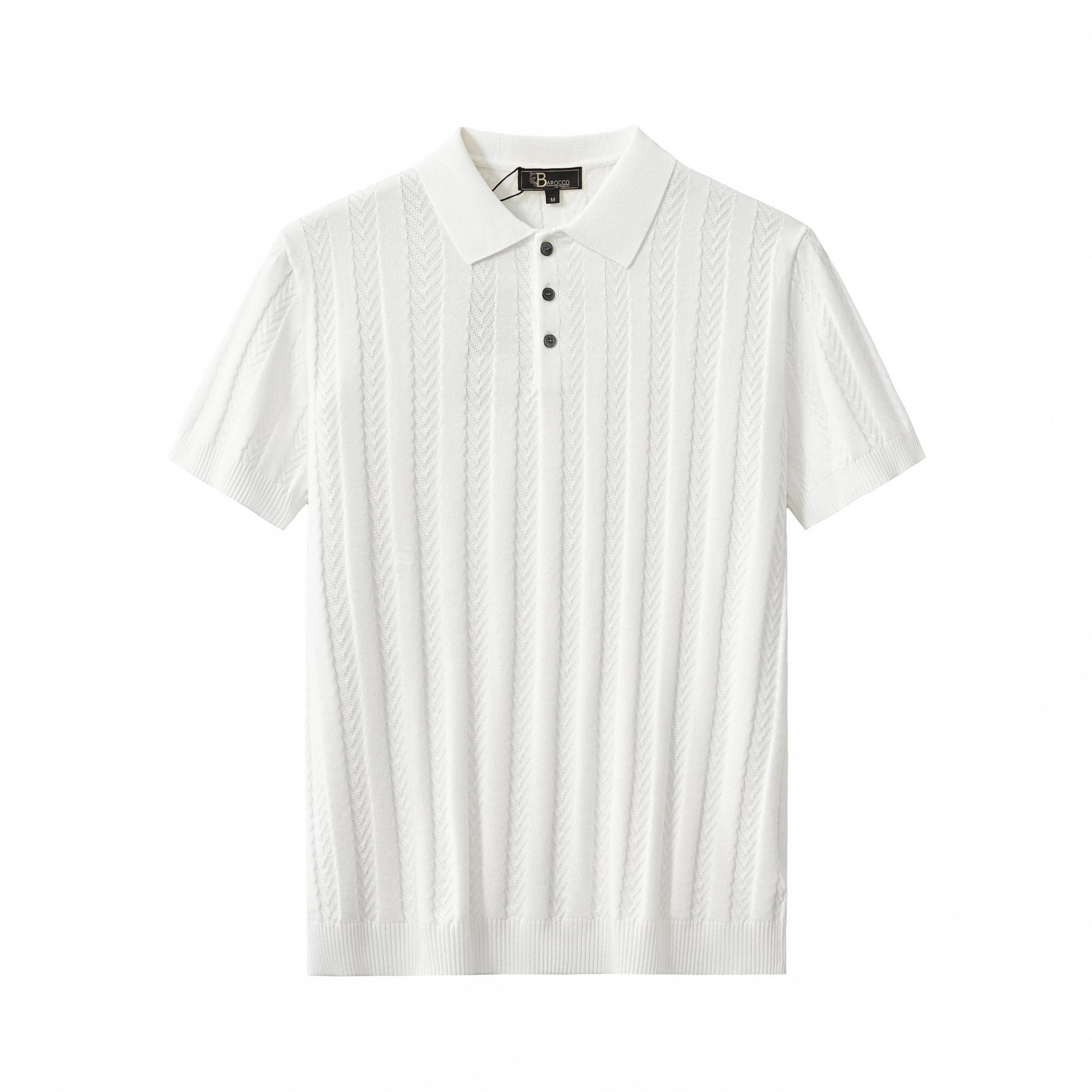 MetroLine Button Polo WHITE