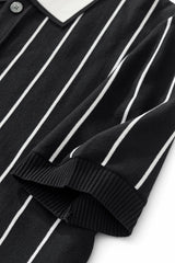 ModStripe Knit Shirt BLACK