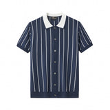 ModStripe Knit Shirt NAVY/WHITE