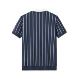 ModStripe Knit Shirt NAVY/WHITE
