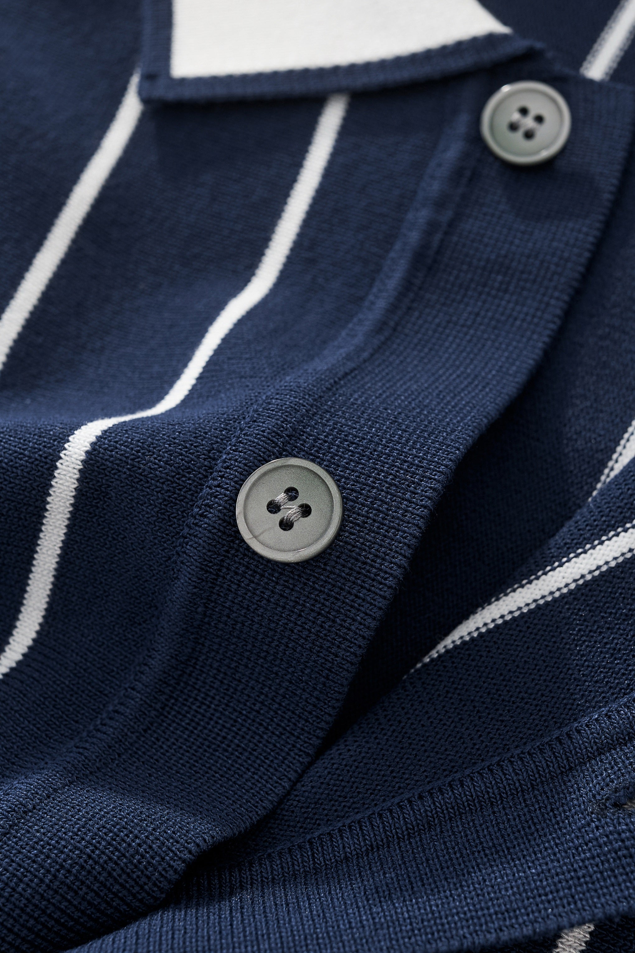 ModStripe Knit Shirt NAVY/WHITE