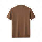 PrimeKnit Button Polo COFFEE
