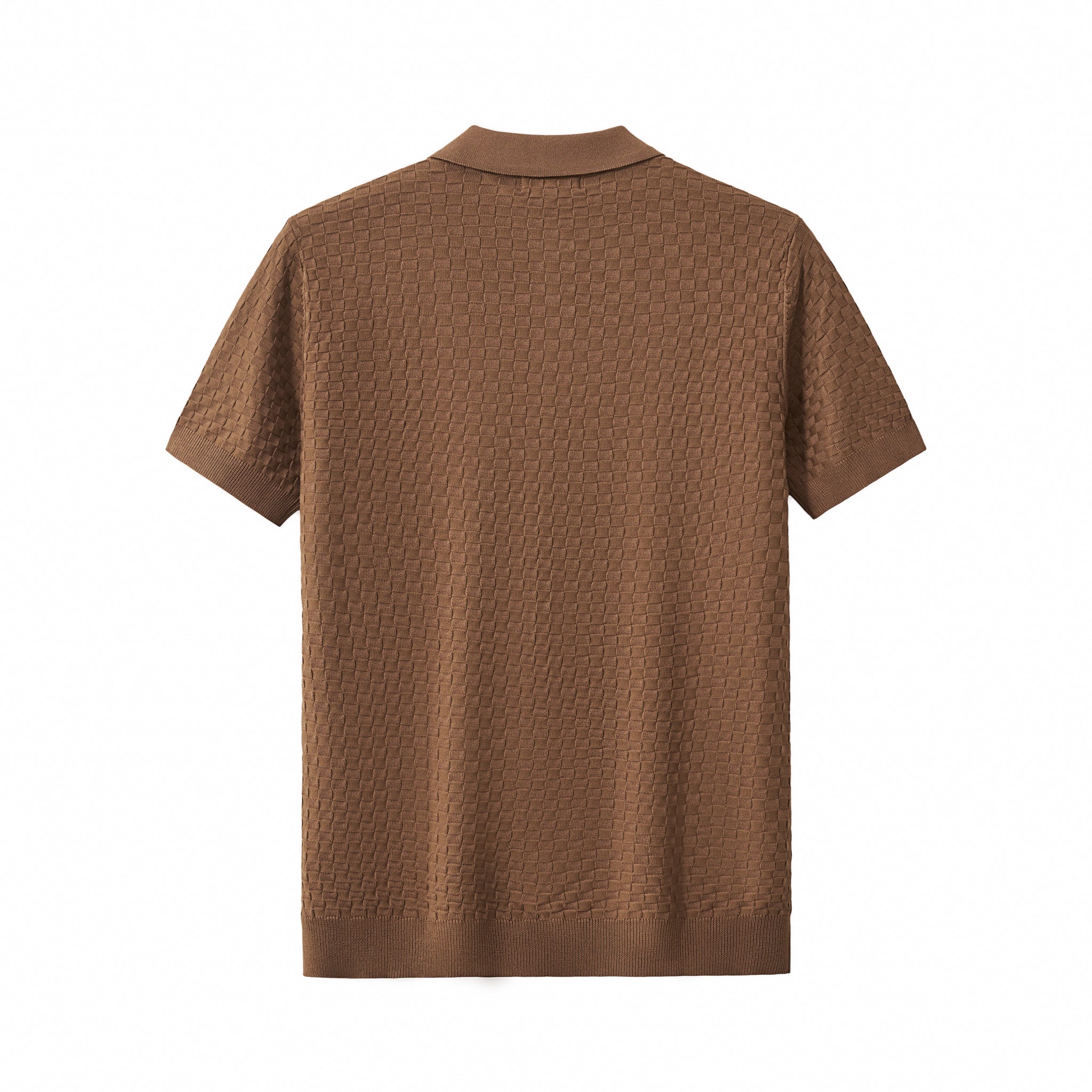 PrimeKnit Button Polo COFFEE