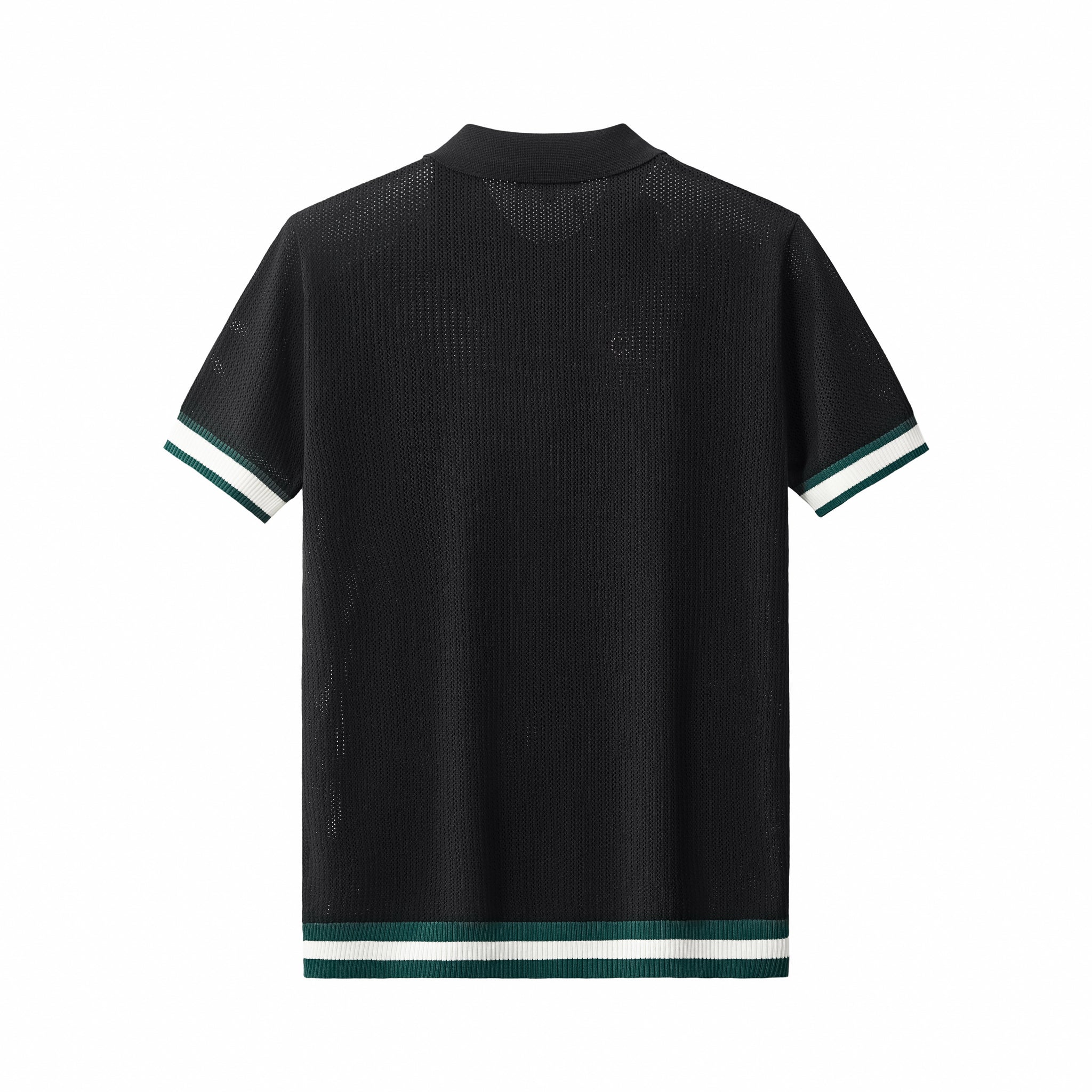EdgeTrim Mesh Polo BLACK