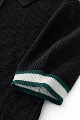 EdgeTrim Mesh Polo BLACK