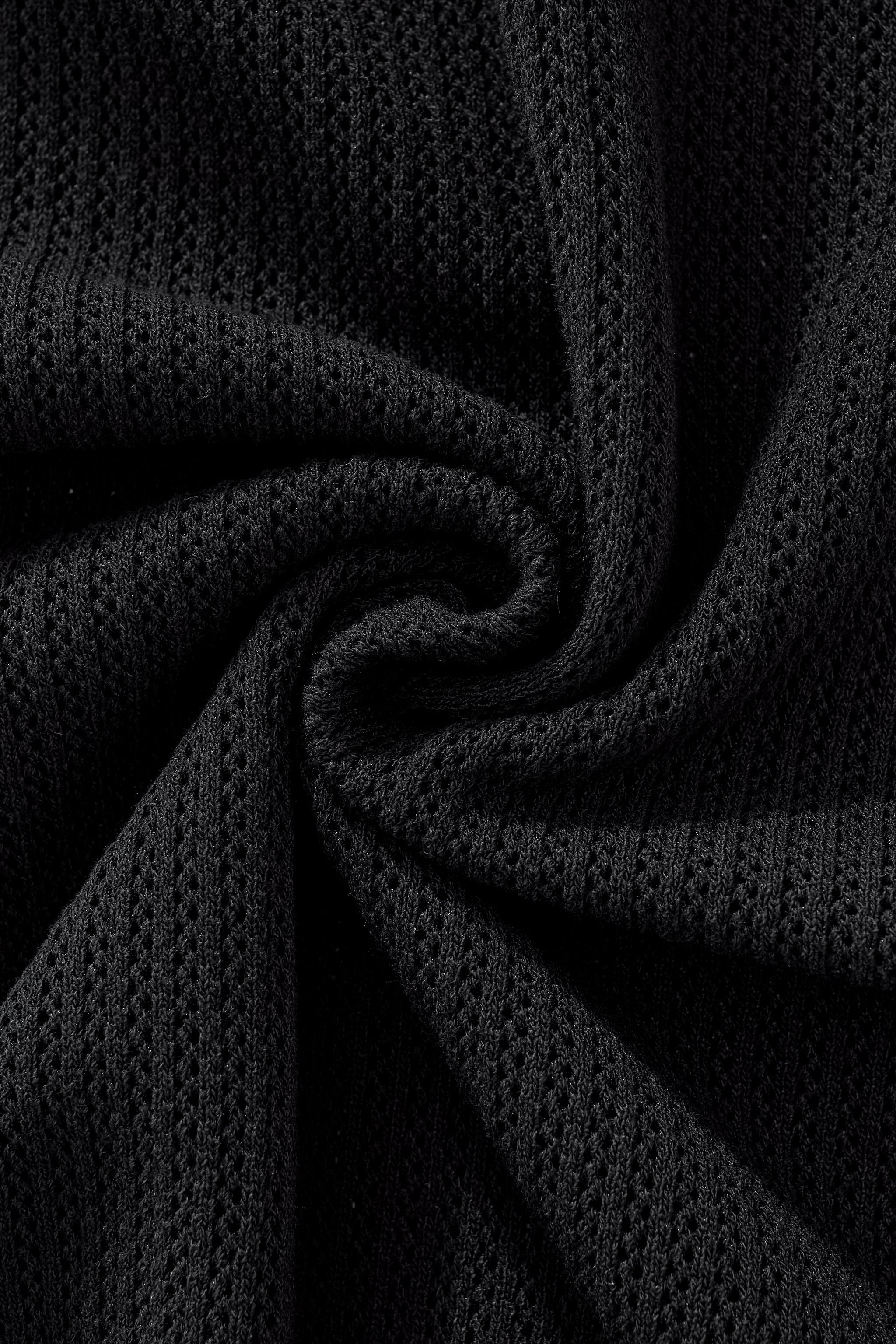 EdgeTrim Mesh Polo BLACK