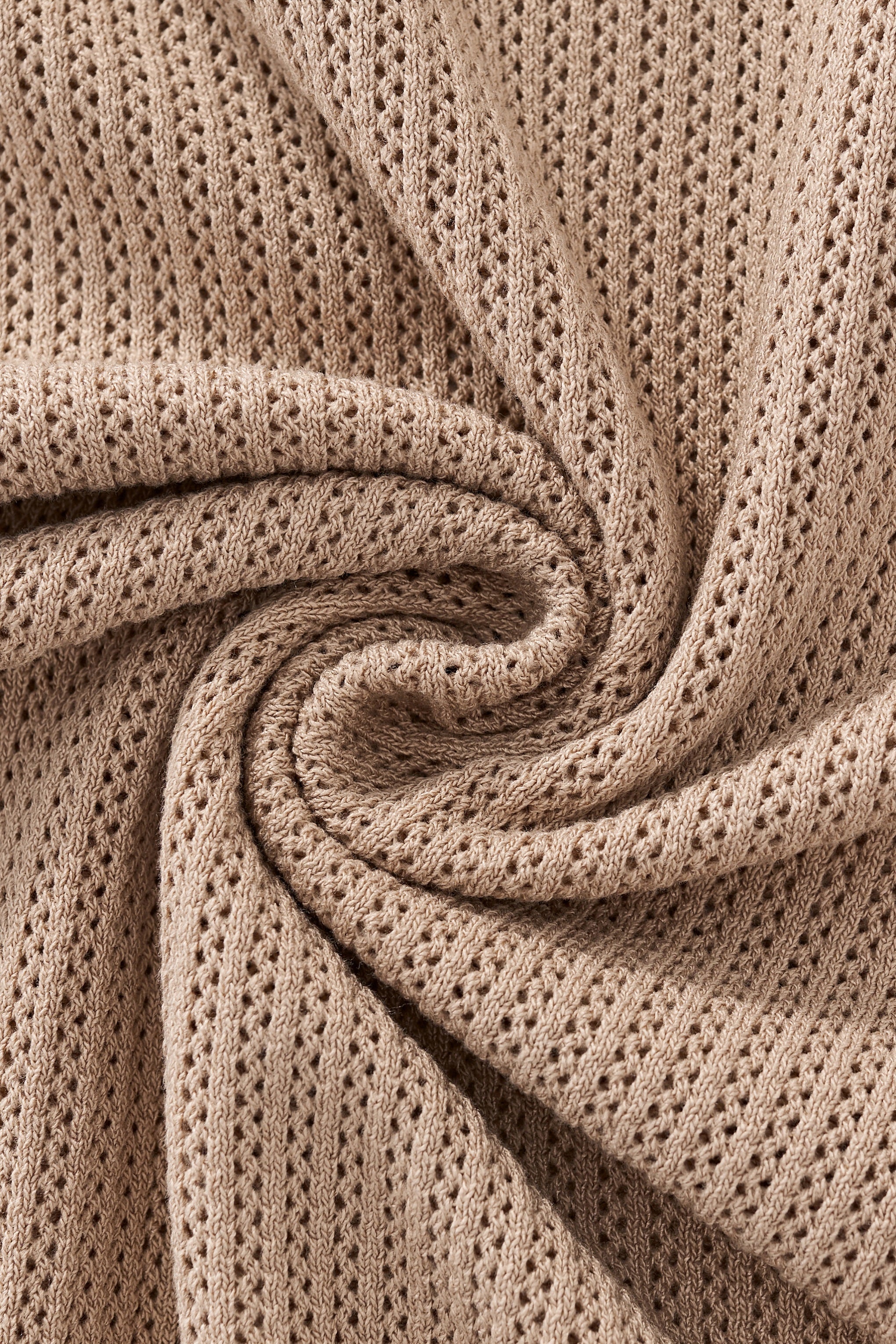 EdgeTrim Mesh Polo KHAKI