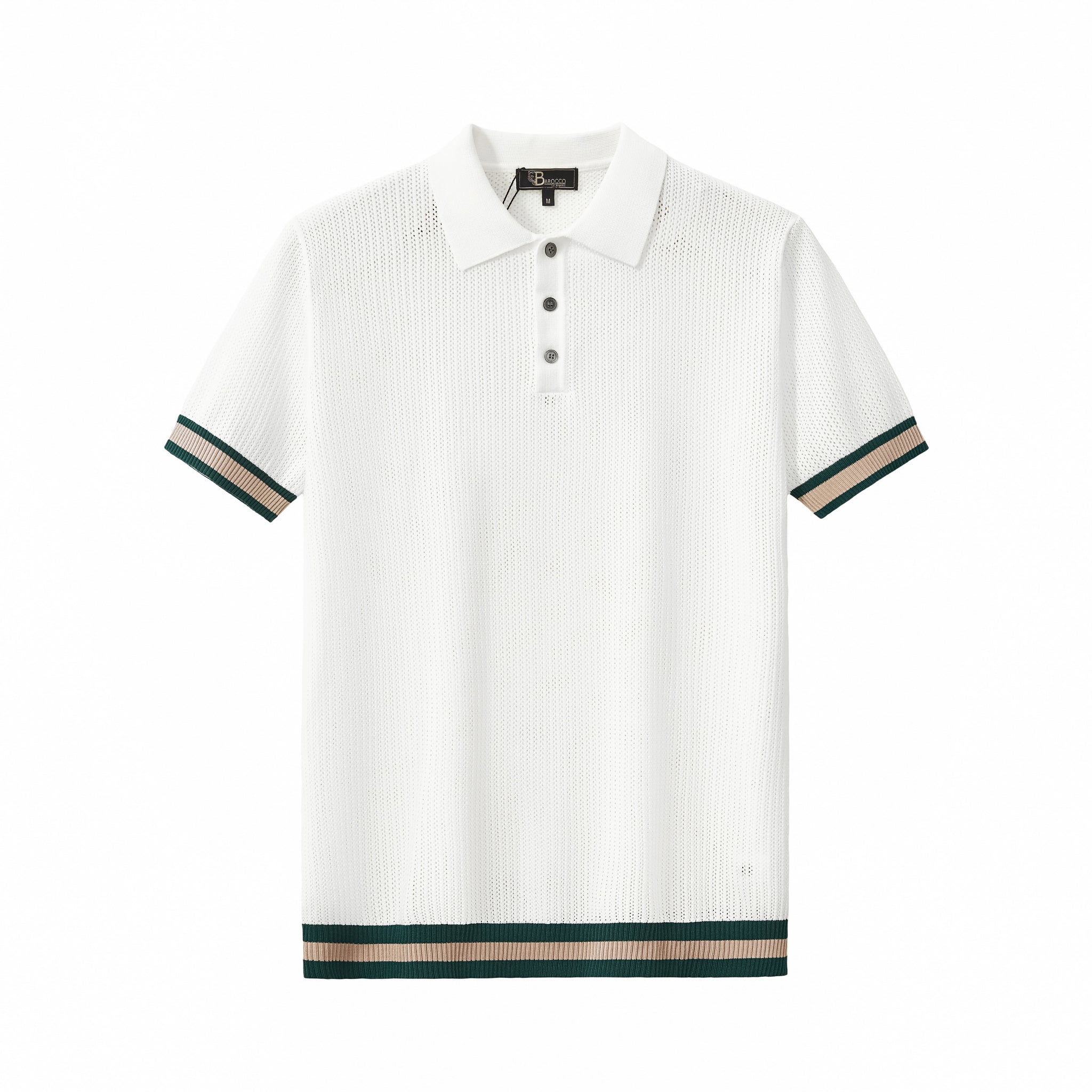 EdgeTrim Mesh Polo WHITE