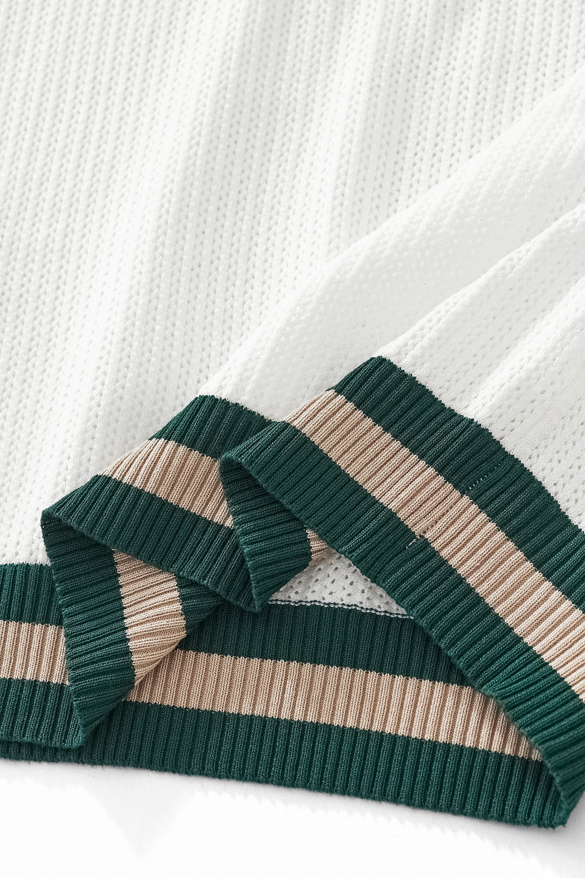 EdgeTrim Mesh Polo WHITE