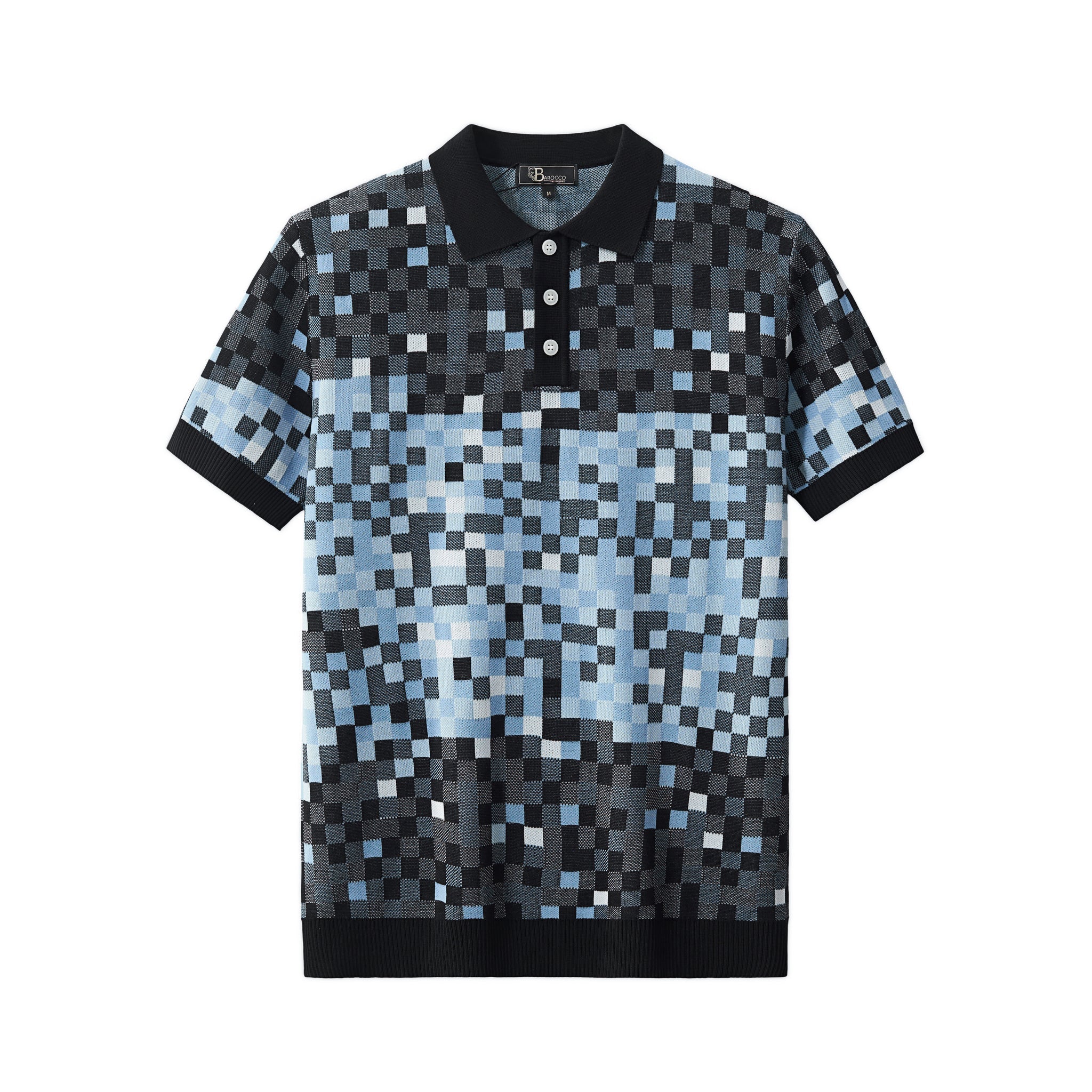 Pixel Fade Polo BLACK