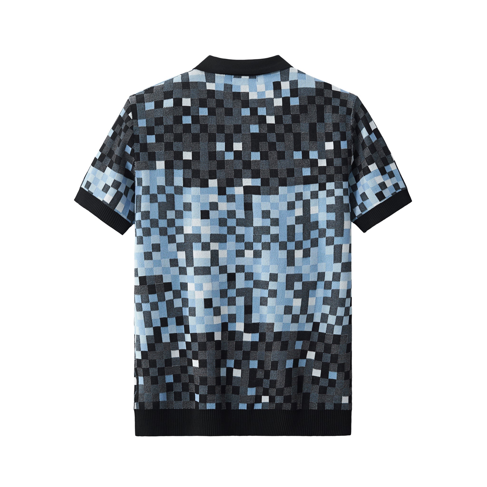 Pixel Fade Polo BLACK