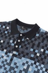 Pixel Fade Polo BLACK