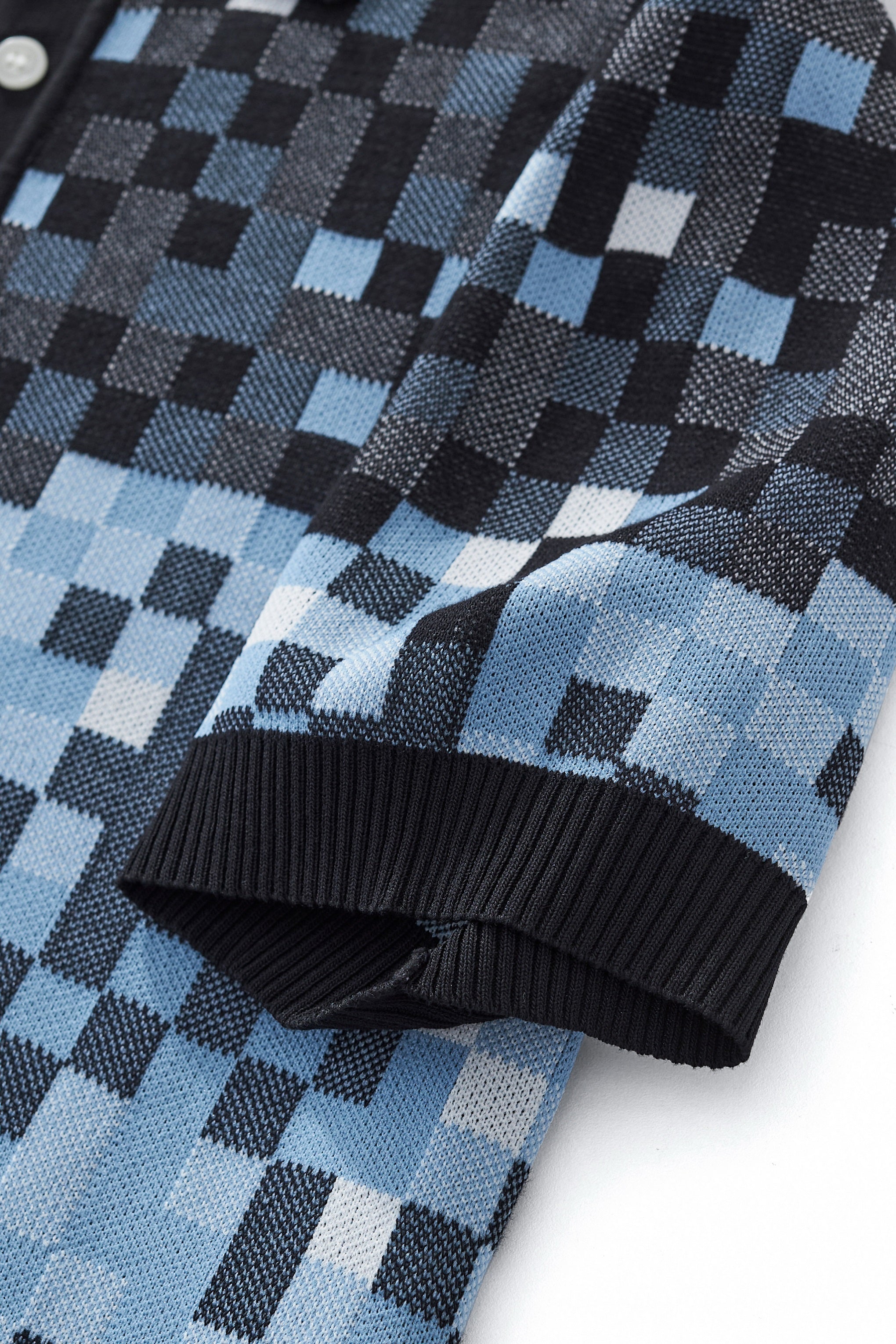 Pixel Fade Polo BLACK