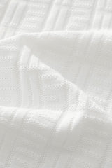 Barocco Textura Men's Knit Polo - Ivory