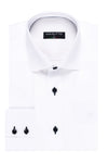 Men's Button Down Modern Fit Long Sleeves Shirt | ROSARIO White