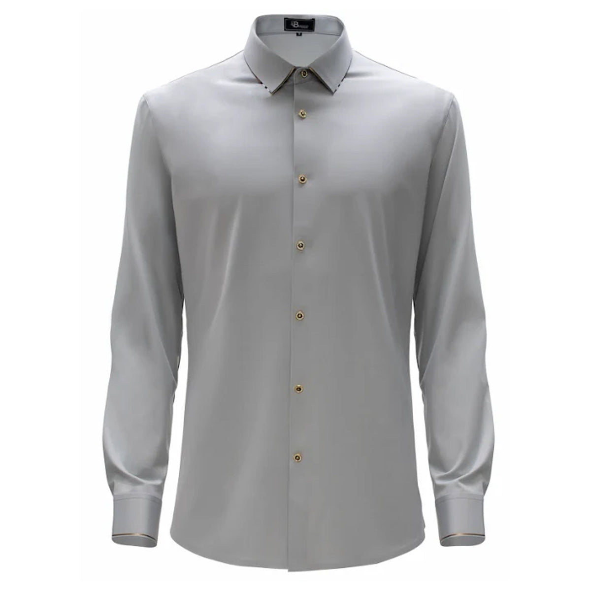 Barocco Regret Free Men's 4-Way Stretch Shirt - Silver