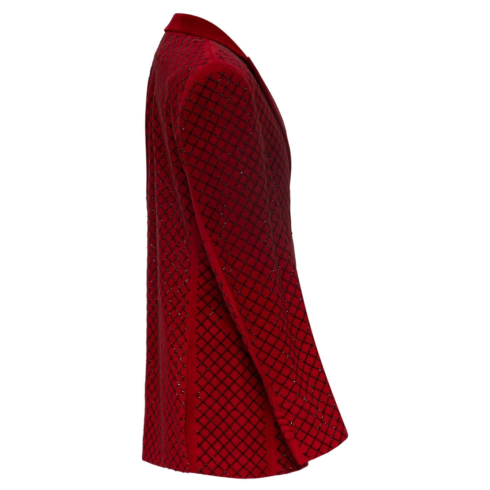 Opulent Outfit Blazer RED/BLACK