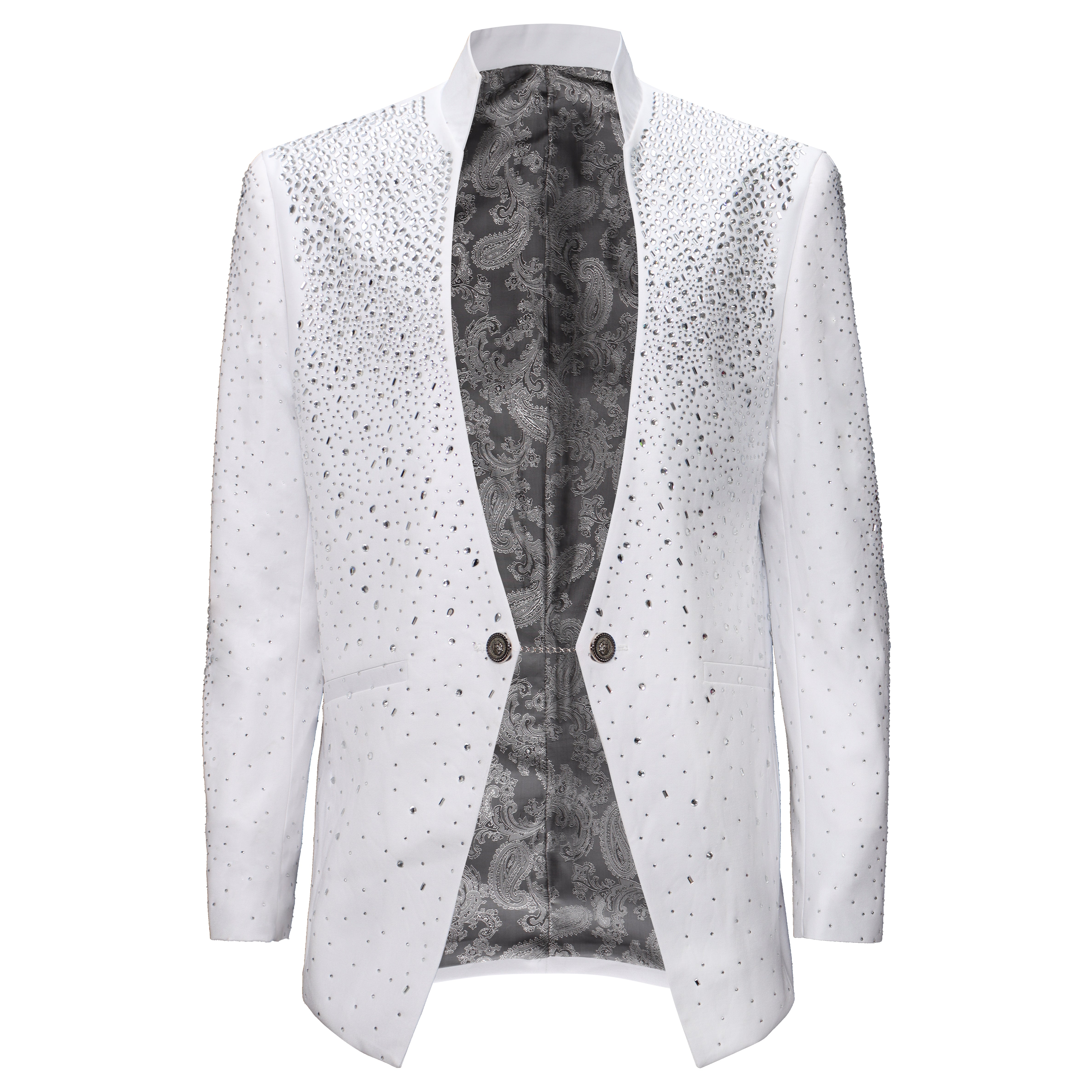 Jewel Elegance Blazer WHITE/SILVER