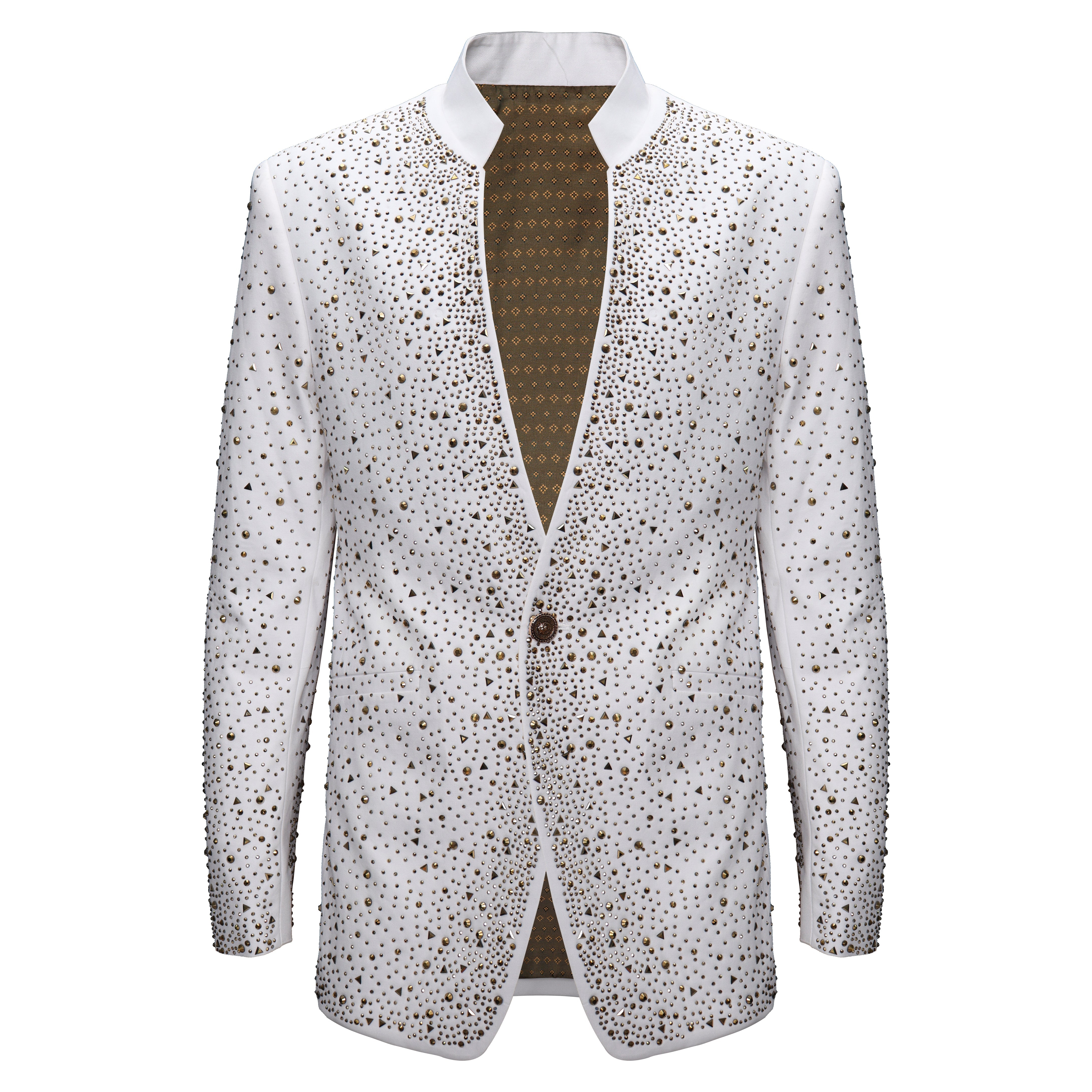 Culture Couture Embellished Blazer – Red Carpet Edition WHITE/GOLD