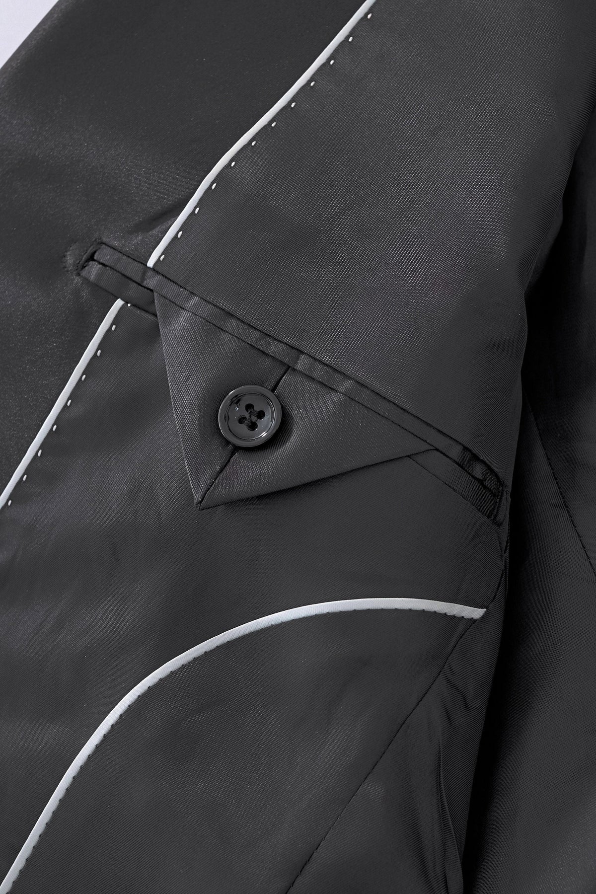 Barocco Valent Noir Men's Velvet Blazer - Black
