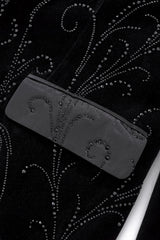 Barocco Valent Noir Men's Velvet Blazer - Black