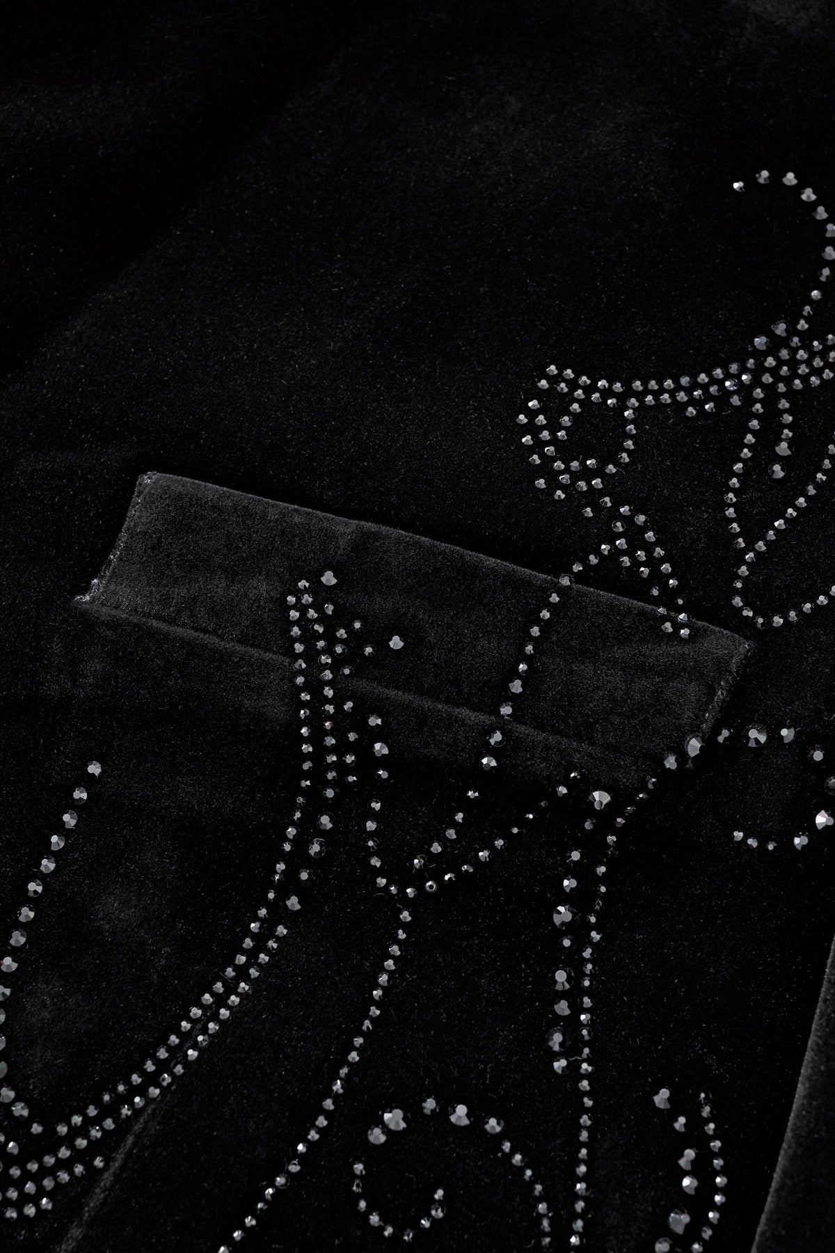 Barocco Valent Noir Men's Velvet Blazer - Black