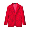 Valent Velvet Blazer RED