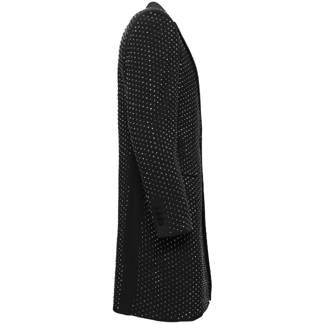 Sparkle The Night Away Long Blazer BLACK/SILVER