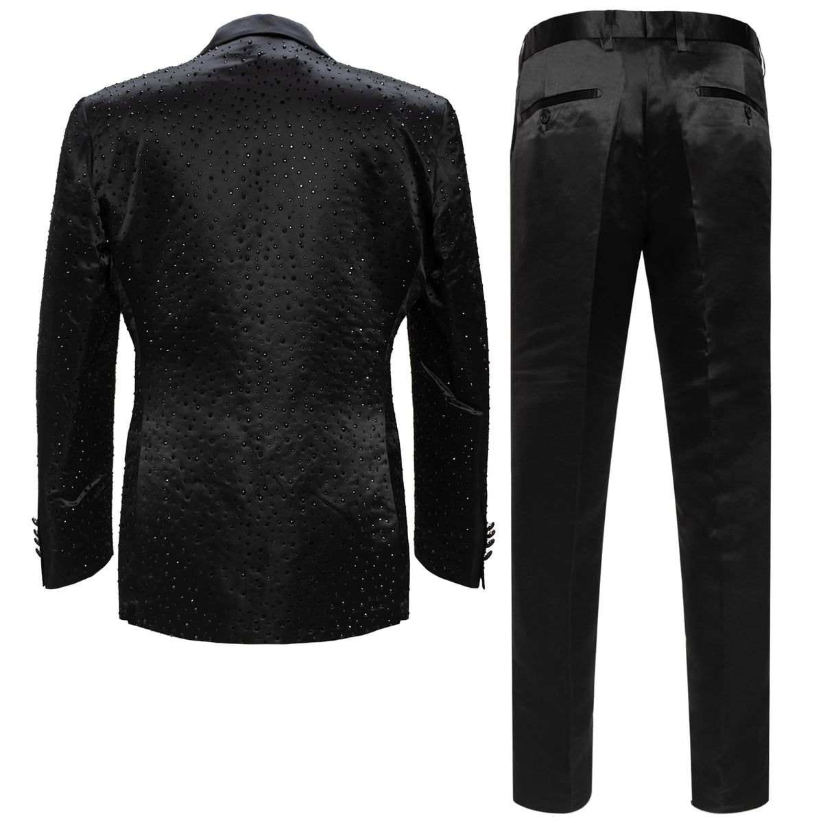 Barocco Nudie Men's Suit Set - Black/Black