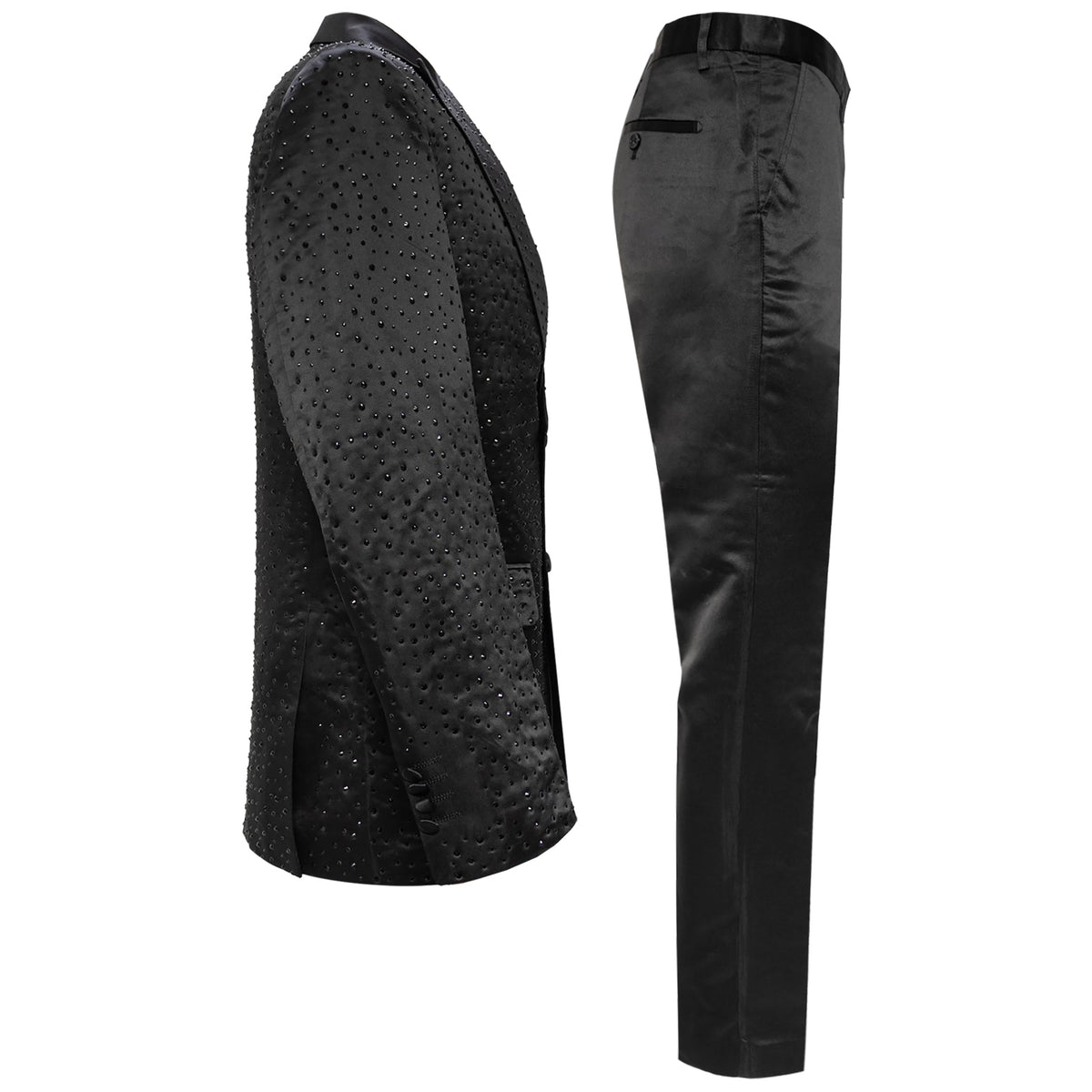 Barocco Nudie Men's Suit Set - Black/Black
