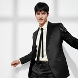 Barocco Star Strut Men's Embellished Suit Set - Black