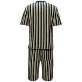 Men’s Striped Knit Two-Piece Set GREEN