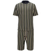 Men’s Striped Knit Two-Piece Set GREEN